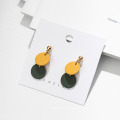 Fashion Morandi Color Vintage Sweet Temperament Earrings Jewelry